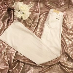 Michael Kors white flared jeans